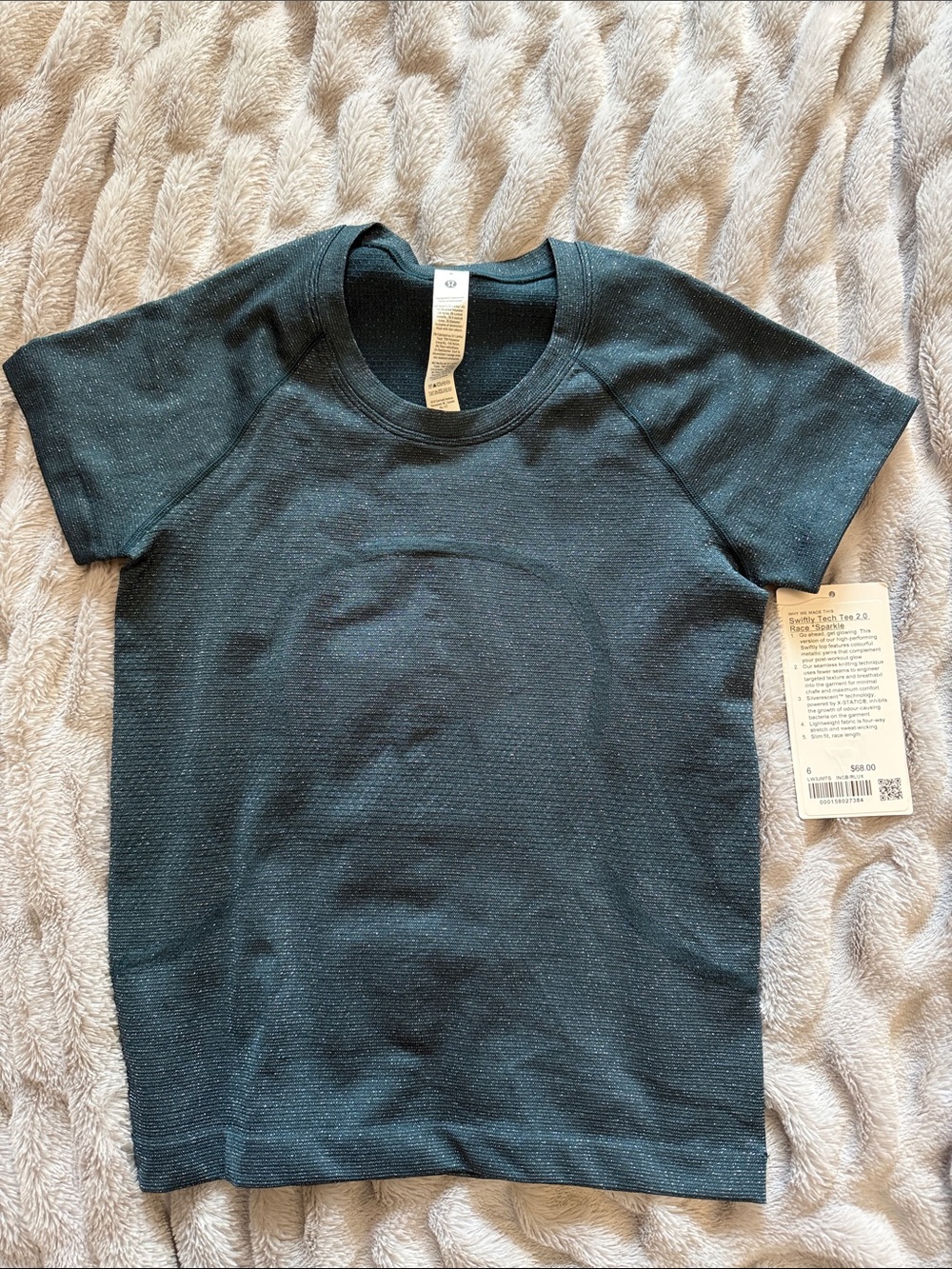 Lululemon Swiftly Tech Tee 2.0 Race Soarkle in Teal